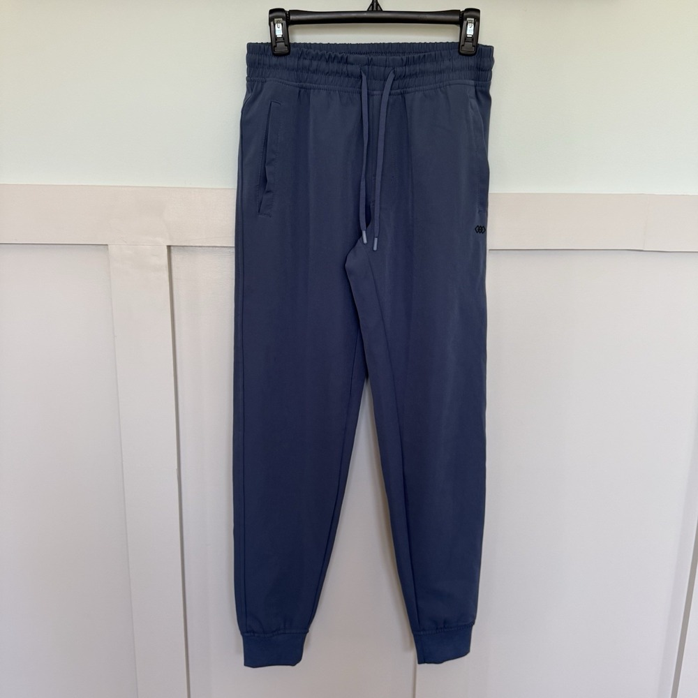 Leg3nd Performance Joggers Men's SM Blue Pockets Drawstring Running Gym Lounge
